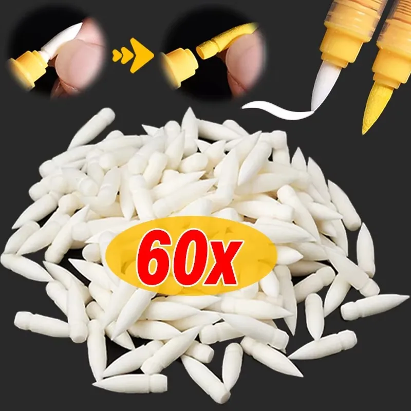 Painting Supplies - ไส้ปากกาอะคริลิกสำรอง สำหรับปากกา GuangNa ไส้แปรงนุ่ม หัวปากกาหิน สำหรับงาน