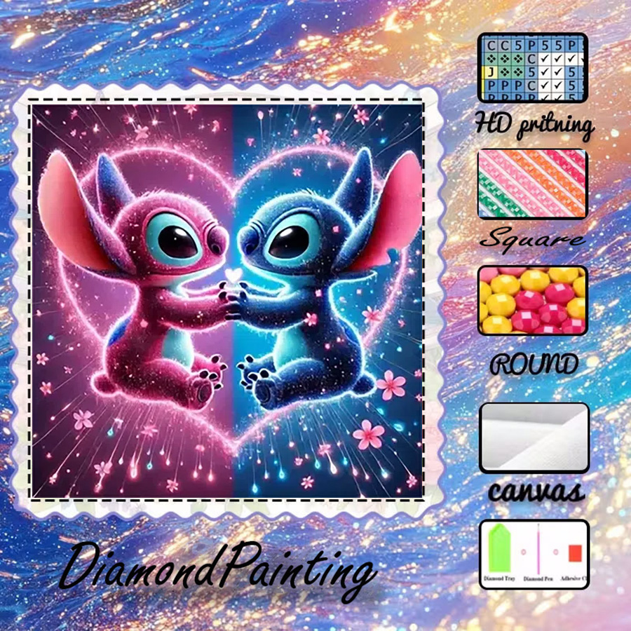 5D Diamond Painting Kit Full Drill - 1 ชิ้น - Potdemiel-5D-DIY - ผ้าฟล็อกกิ้ง