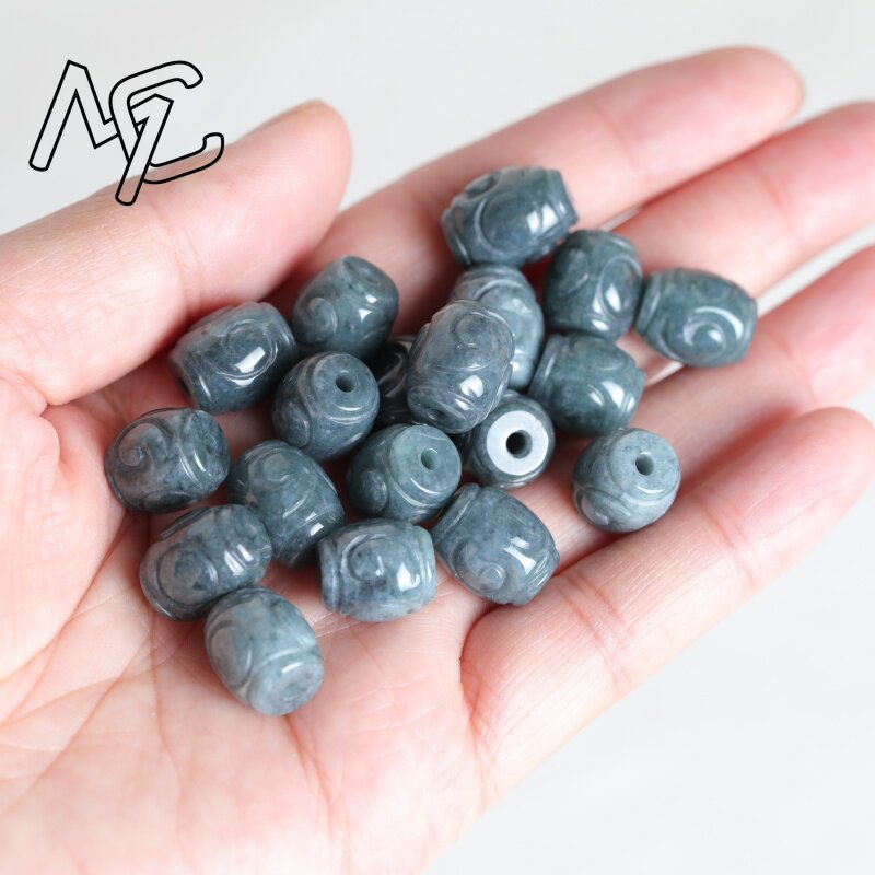 ลูกปัดหยกน้ำสีฟ้าธรรมชาติ 5 ชิ - Beading บทวิจารณ์และราคา