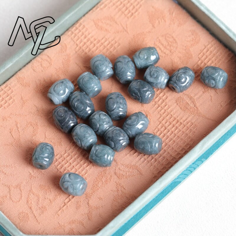 ลูกปัดหยกน้ำสีฟ้าธรรมชาติ 5 ชิ - Beading บทวิจารณ์และราคา