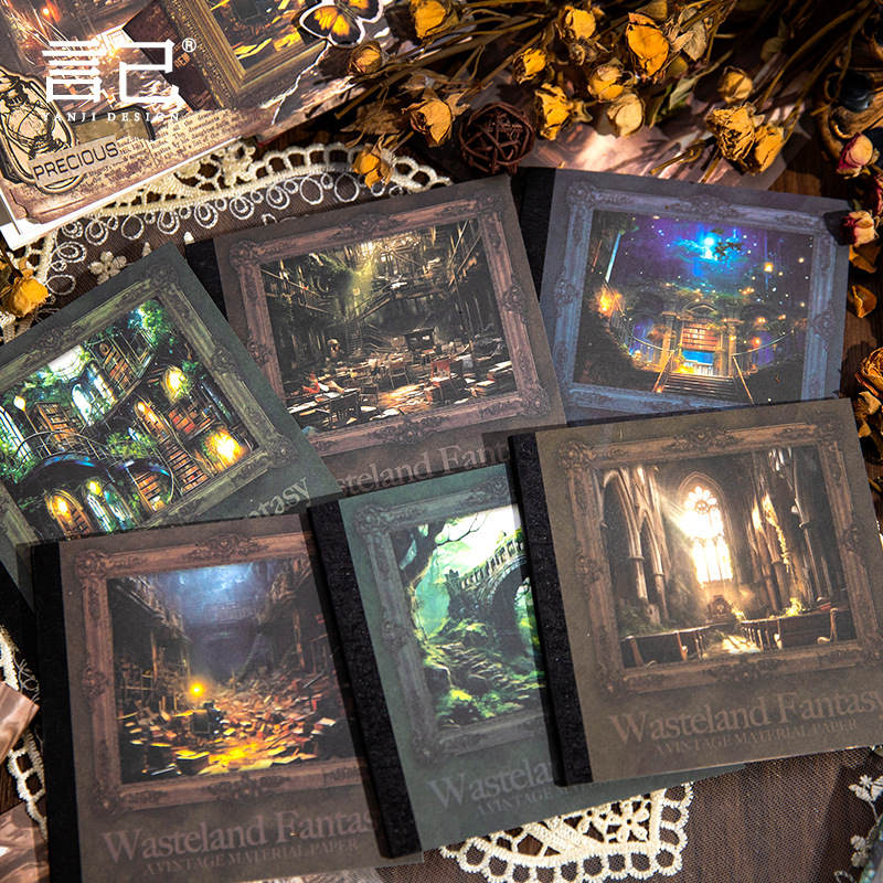 40ชิ้นวัสดุกระดาษตกแต่งสไตล์วิ - Vintage Junk Journal Scrapbooking Paper บทวิจารณ์และราคา
