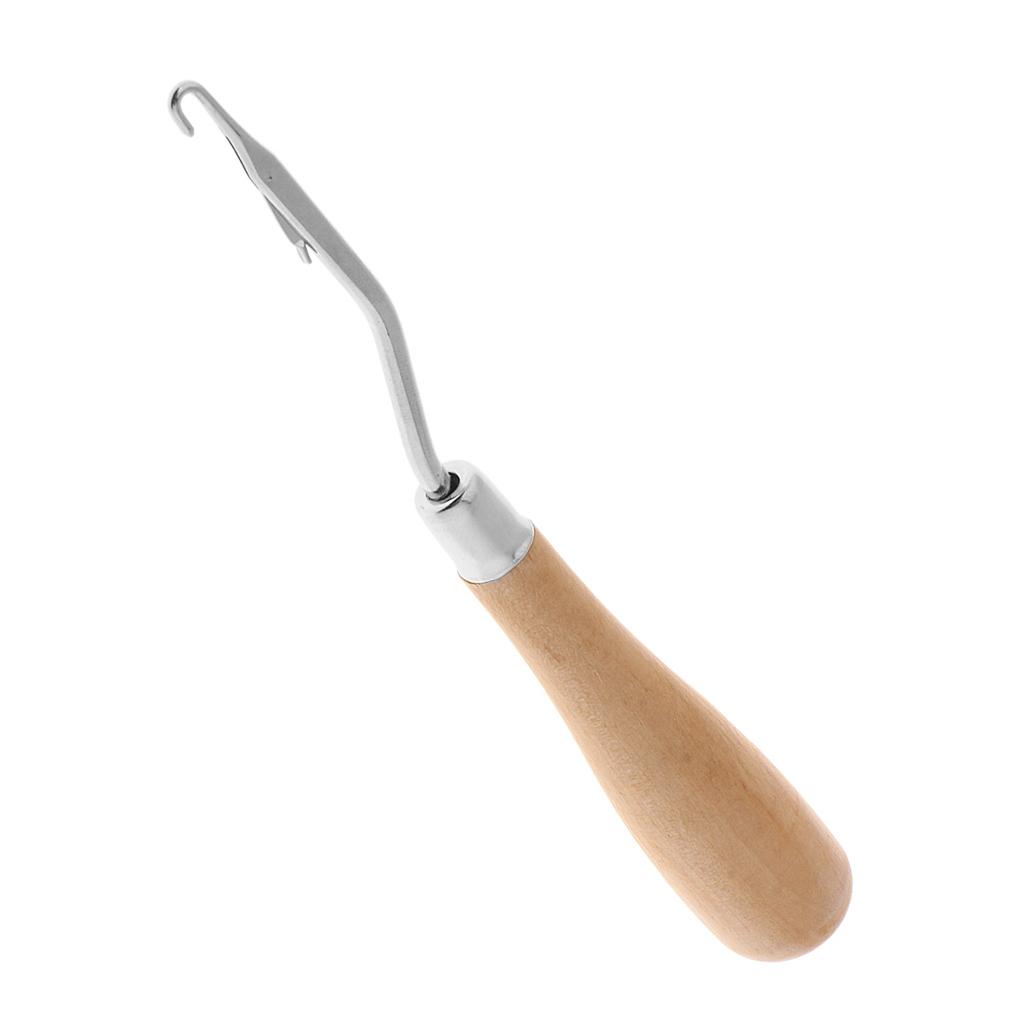 ตะขอเกี่ยวไม้สำหรับงานถักพรม ด - Wooden Crochet Hooks Ergonomic Handle บทวิจารณ์และราคา
