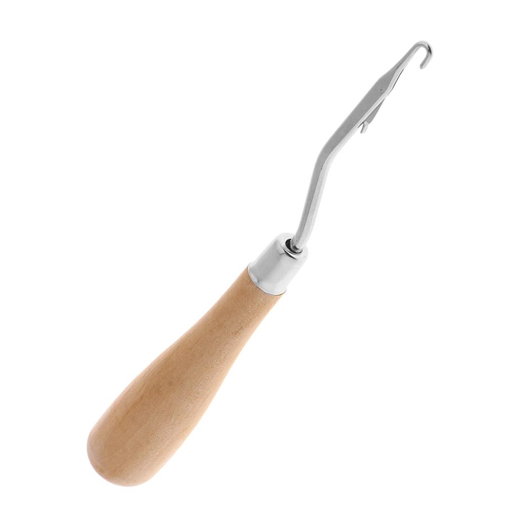 ตะขอเกี่ยวไม้สำหรับงานถักพรม ด - Wooden Crochet Hooks Ergonomic Handle บทวิจารณ์และราคา