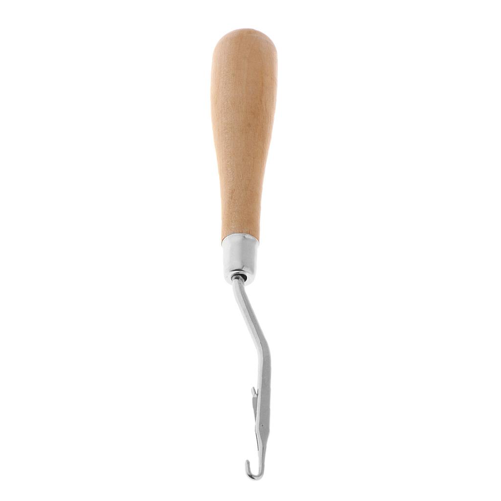 ตะขอเกี่ยวไม้สำหรับงานถักพรม ด - Wooden Crochet Hooks Ergonomic Handle บทวิจารณ์และราคา
