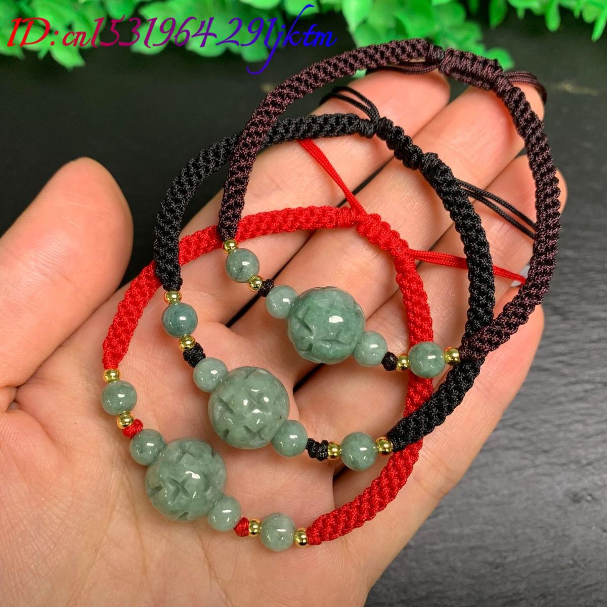 กำไลหยกพม่าแกะสลักจากหยกเจไดต์ - Beading บทวิจารณ์และราคา