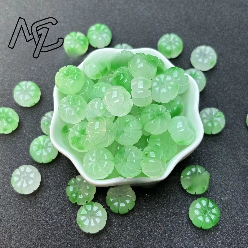 10pcs สีเขียวหยกฟักทองลูกปัด D - Beading บทวิจารณ์และราคา