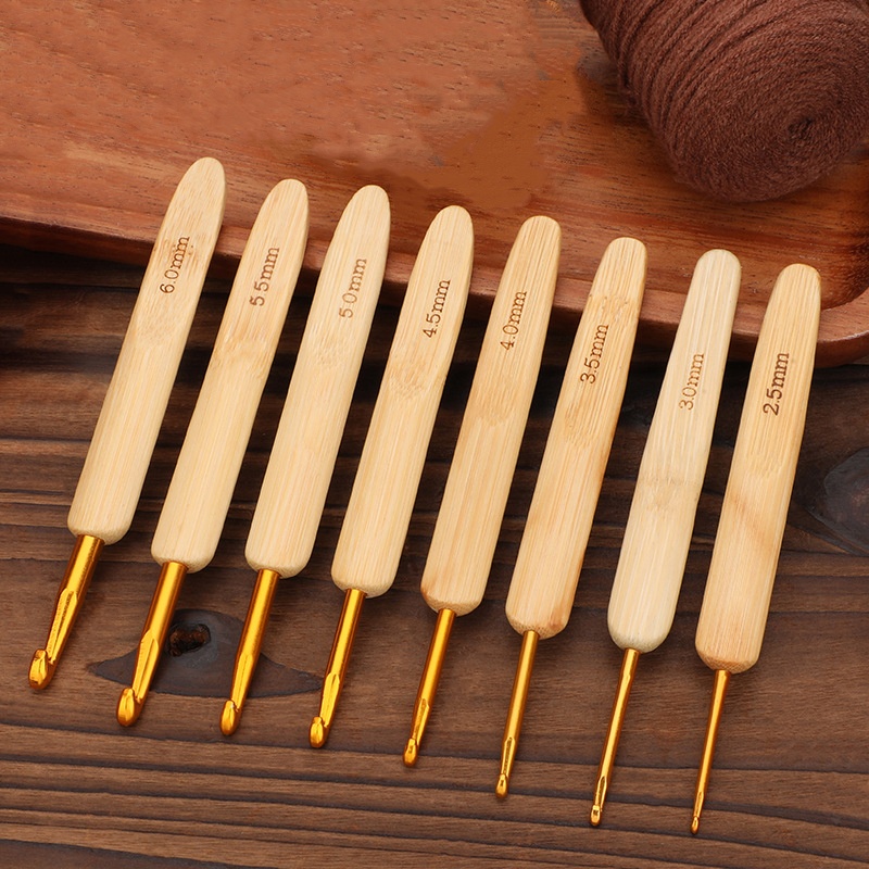 ไม้ไผ่ไม้ Handle ถักโครเชต์ Er - Wooden Crochet Hooks Ergonomic Handle บทวิจารณ์และราคา