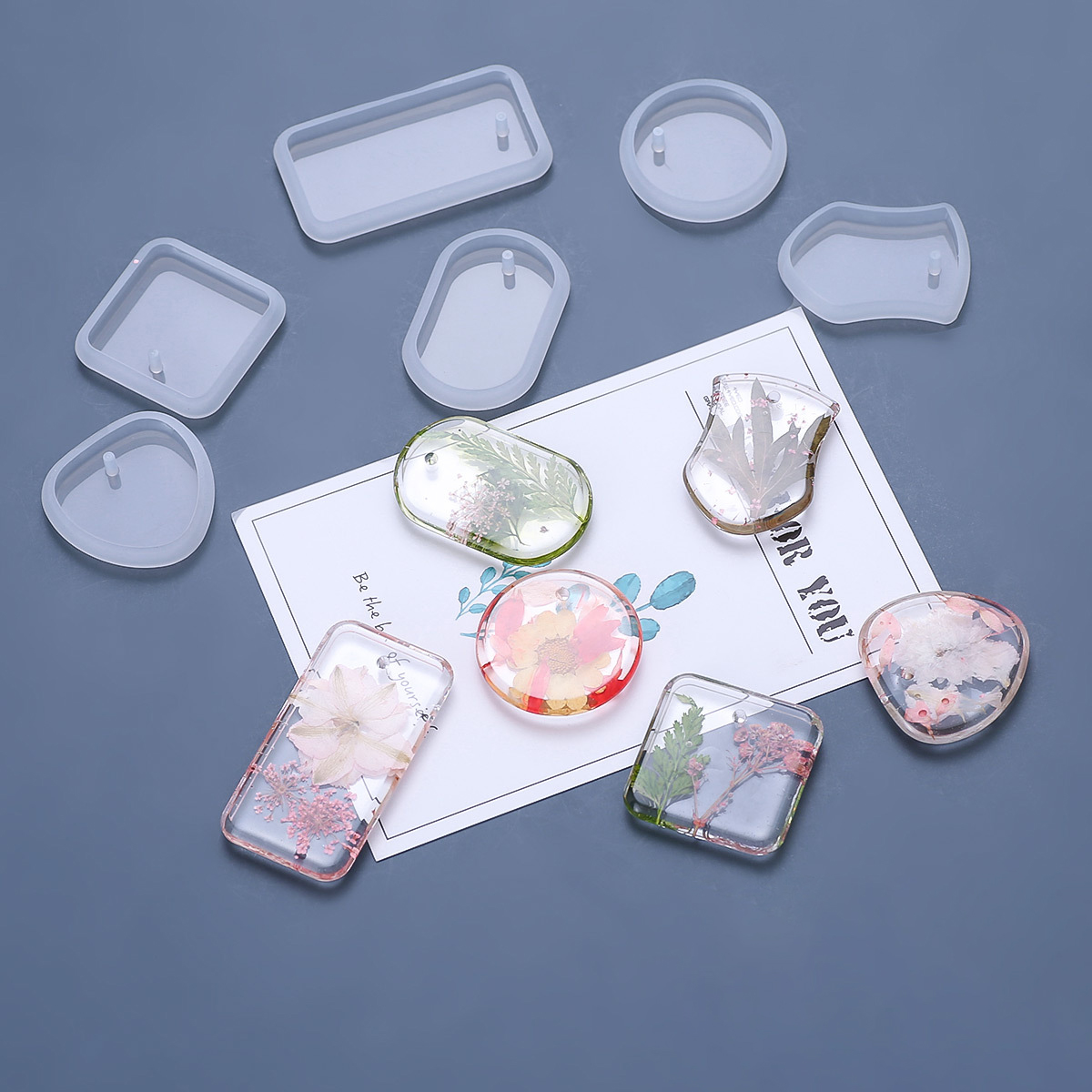 1/6/10pcs DIY พวงกุญแจจี้ชุดแม - Silicone Epoxy Resin Molds Set บทวิจารณ์และราคา