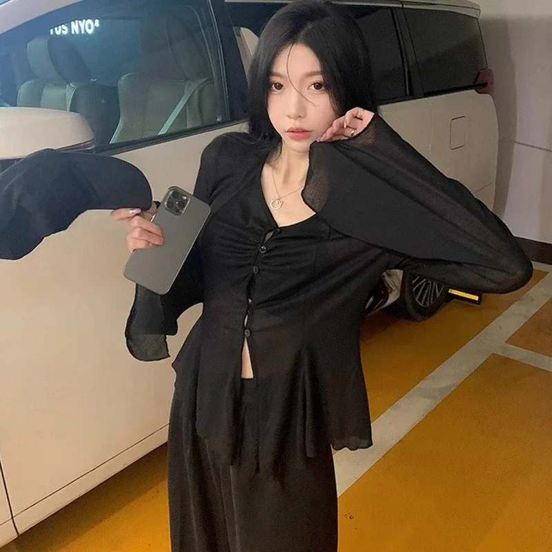 เสื้อเชิ้ตแขนบานโปร่ง - เสื้อเ - Embroidery บทวิจารณ์และราคา