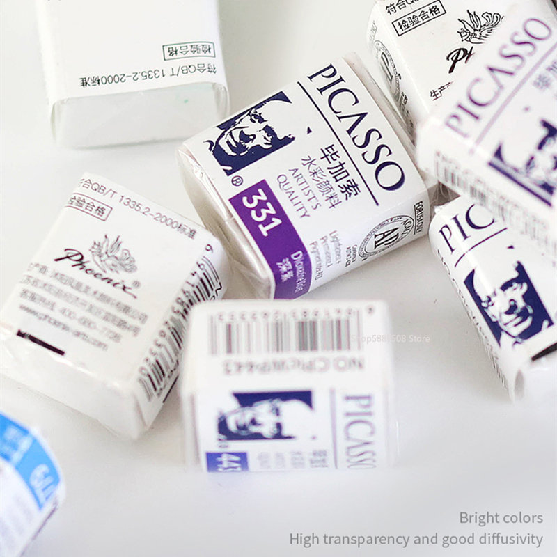 ศิลปิน Solid สีน้ำสี Picasso T - Watercolor Paint Set Solid Pigment บทวิจารณ์และราคา