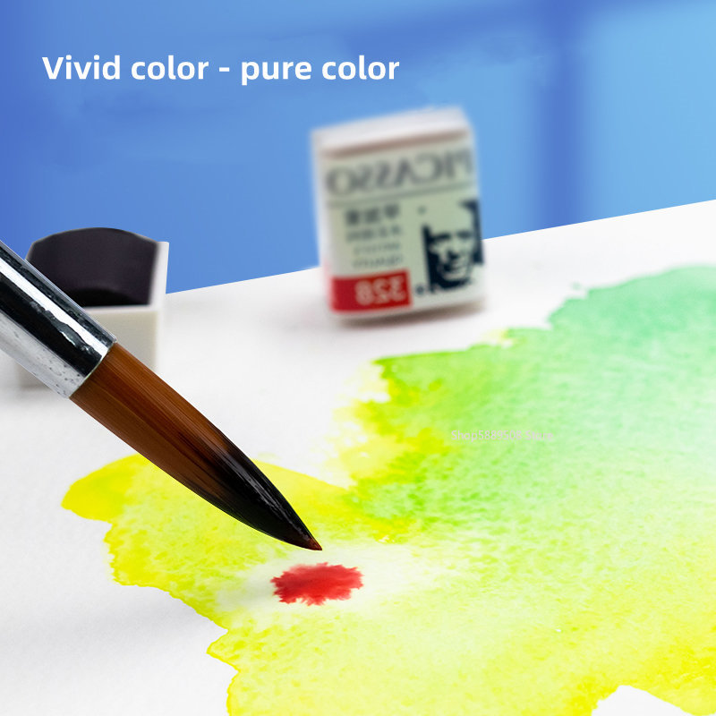 ศิลปิน Solid สีน้ำสี Picasso T - Watercolor Paint Set Solid Pigment บทวิจารณ์และราคา