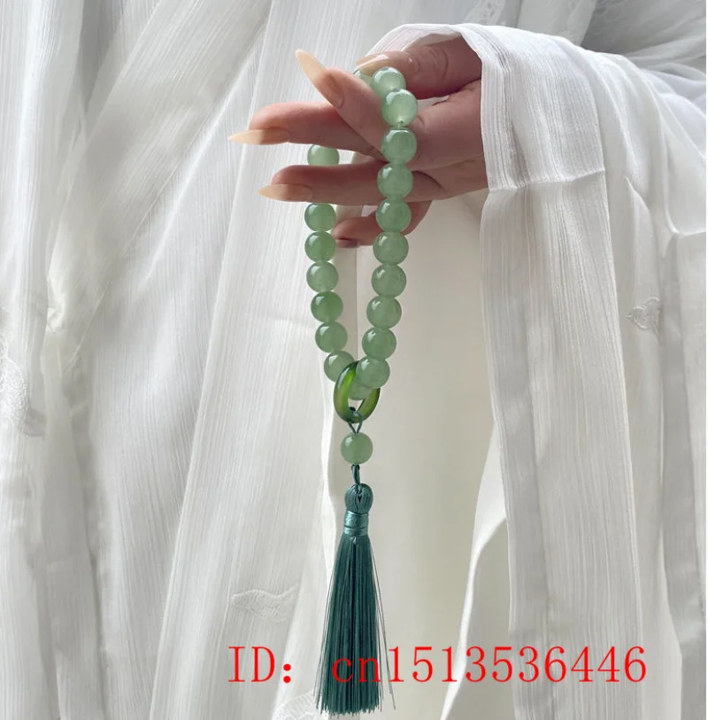 หินหยกสีเขียว 12 มม.ลูกปัดสร้อ - Beading บทวิจารณ์และราคา